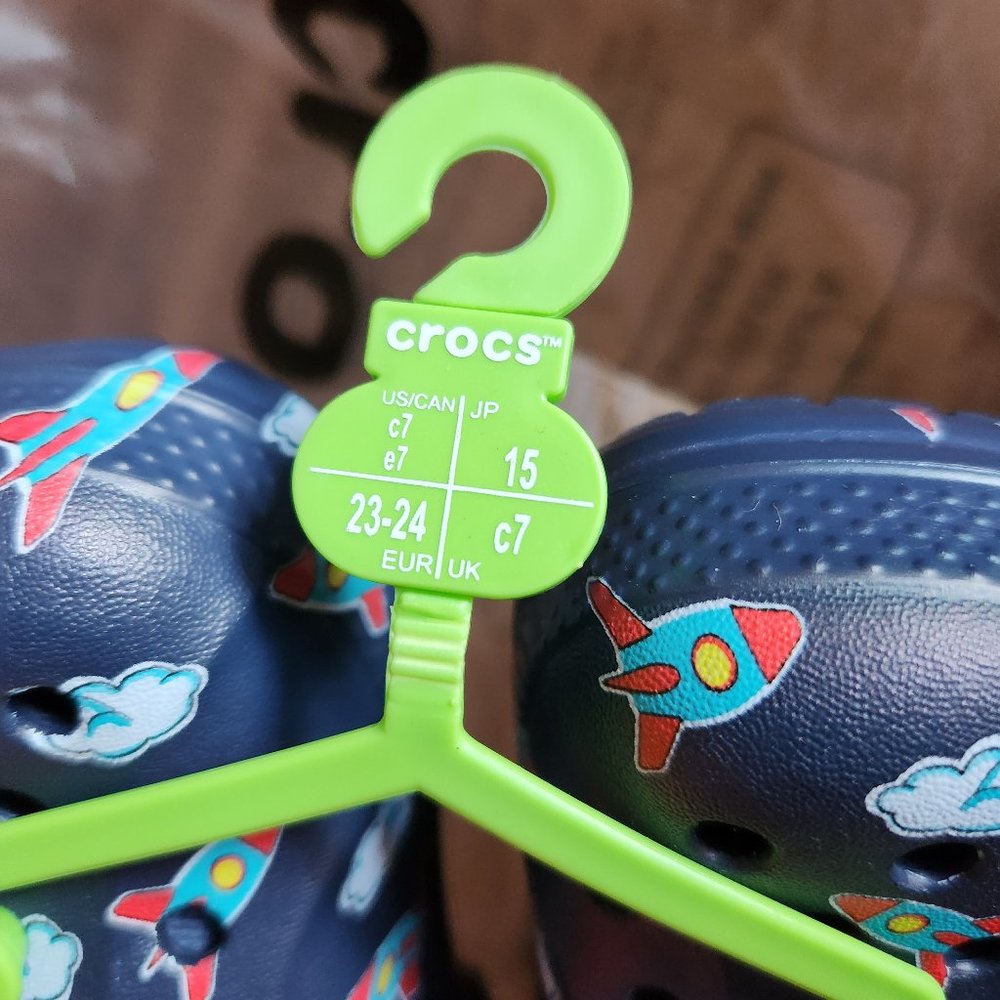 Kids crocs fuzzy lined c7